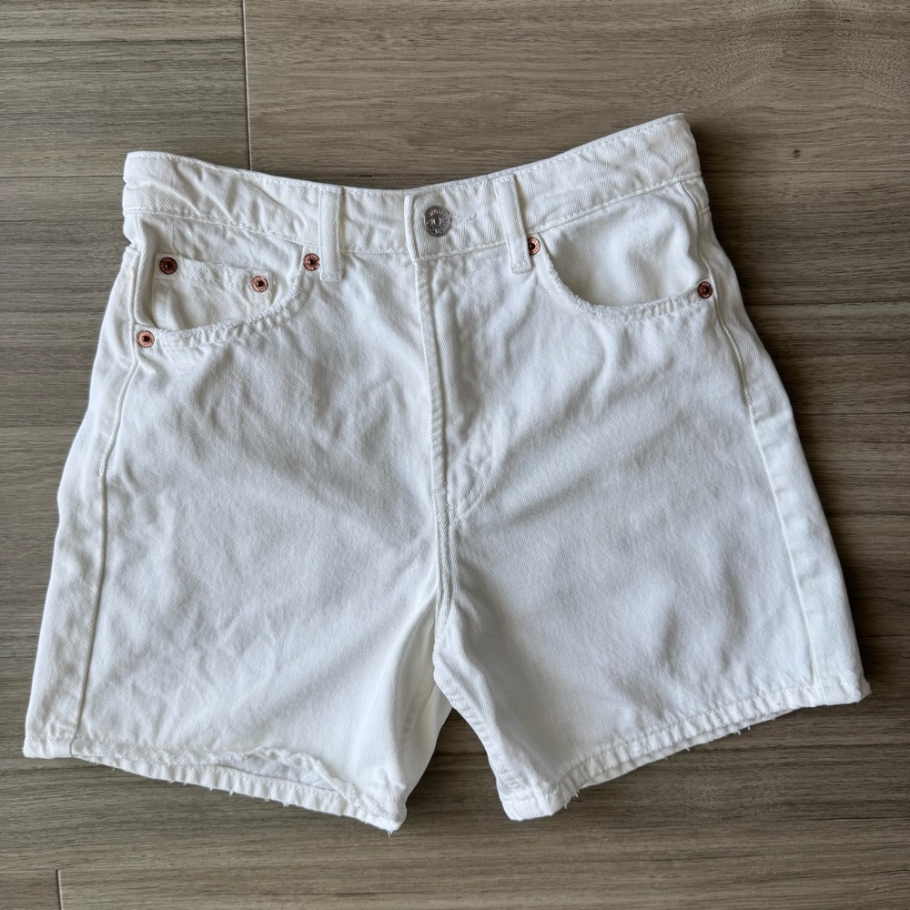 Zara White Jean Shorts
